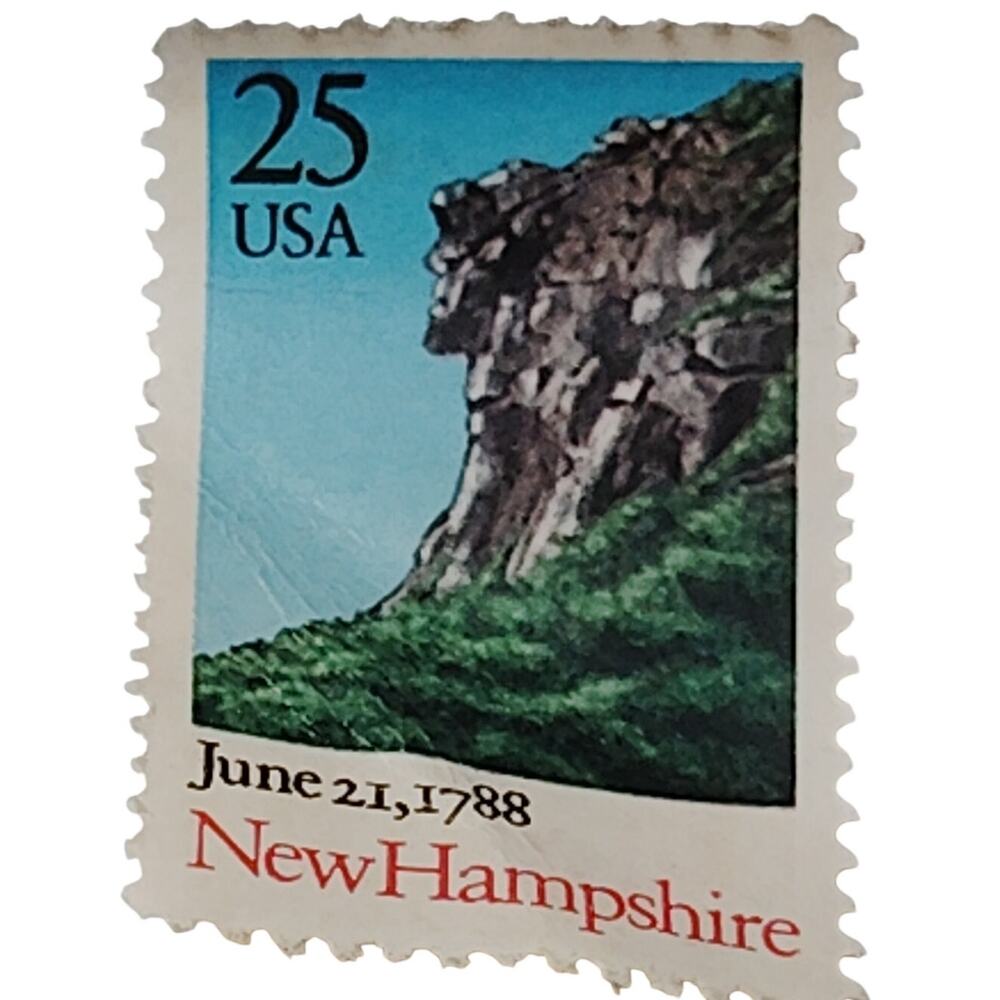 1988 New Hampshire Bicentenary Statehood 25 Cent US Postage Stamp USPS